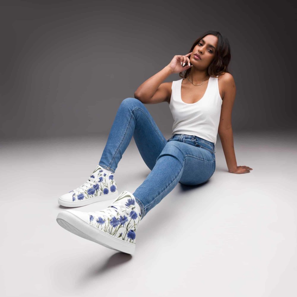 High-Top Sneaker - Cornflowers - Image 10