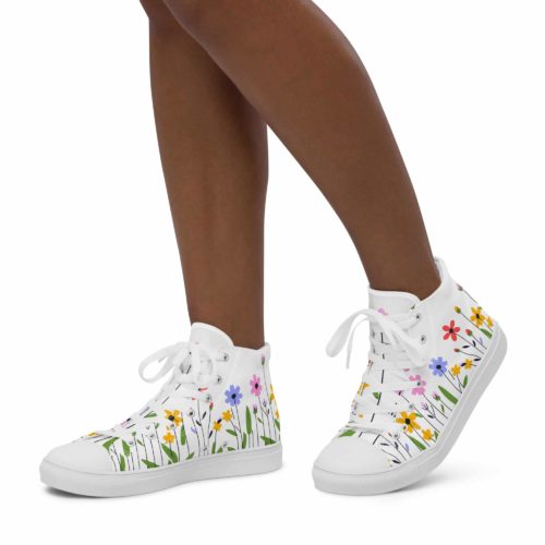 <strong>Dieses Design gibt es exklusiv nur hier im Onlineshop von Frau Hippe!</strong> - Dieses Design gibt es exklusiv nur hier im Onlineshop von Frau Hippe! - High-Top Leinenschuhe