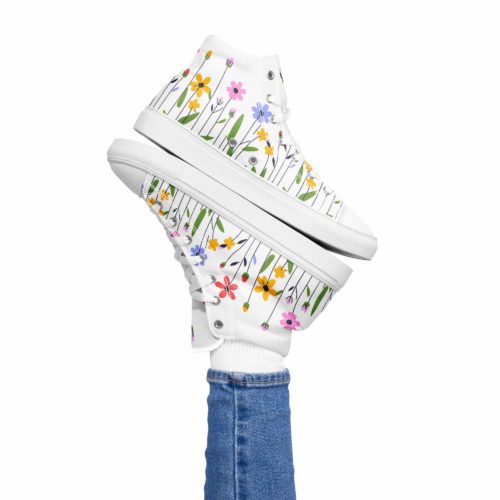 <strong>Dieses Design gibt es exklusiv nur hier im Onlineshop von Frau Hippe!</strong> - Dieses Design gibt es exklusiv nur hier im Onlineshop von Frau Hippe! - High-Top Leinenschuhe