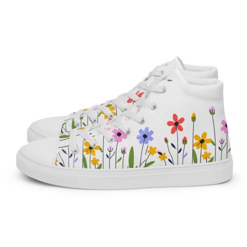 <strong>Dieses Design gibt es exklusiv nur hier im Onlineshop von Frau Hippe!</strong> - Dieses Design gibt es exklusiv nur hier im Onlineshop von Frau Hippe! - High-Top Leinenschuhe