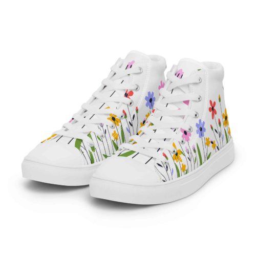 <strong>Dieses Design gibt es exklusiv nur hier im Onlineshop von Frau Hippe!</strong> - Dieses Design gibt es exklusiv nur hier im Onlineshop von Frau Hippe! - High-Top Leinenschuhe