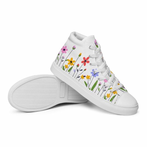 <strong>Dieses Design gibt es exklusiv nur hier im Onlineshop von Frau Hippe!</strong> - Dieses Design gibt es exklusiv nur hier im Onlineshop von Frau Hippe! - High-Top Leinenschuhe