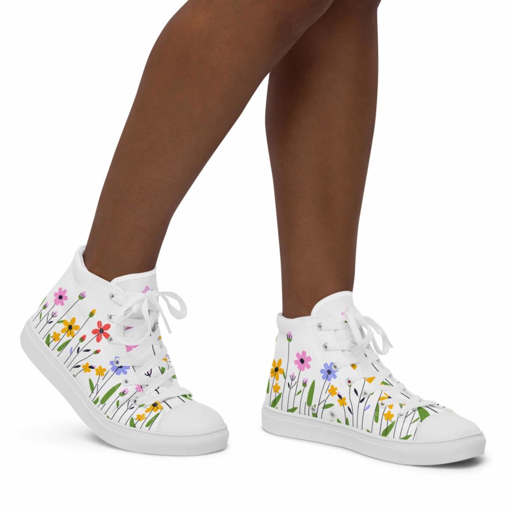 <strong>Dieses Design gibt es exklusiv nur hier im Onlineshop von Frau Hippe!</strong> - Dieses Design gibt es exklusiv nur hier im Onlineshop von Frau Hippe! - High-Top Leinenschuhe