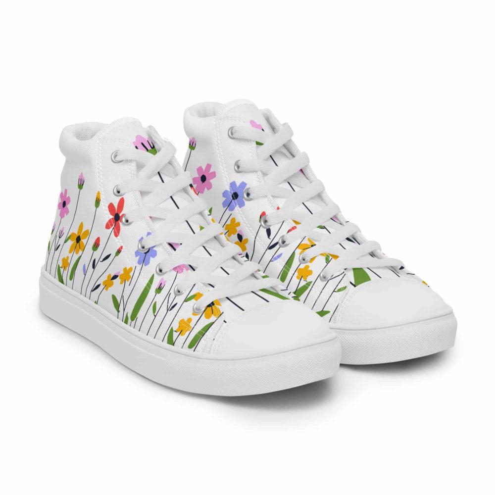 <strong>Dieses Design gibt es exklusiv nur hier im Onlineshop von Frau Hippe!</strong> - Dieses Design gibt es exklusiv nur hier im Onlineshop von Frau Hippe! - High-Top Leinenschuhe