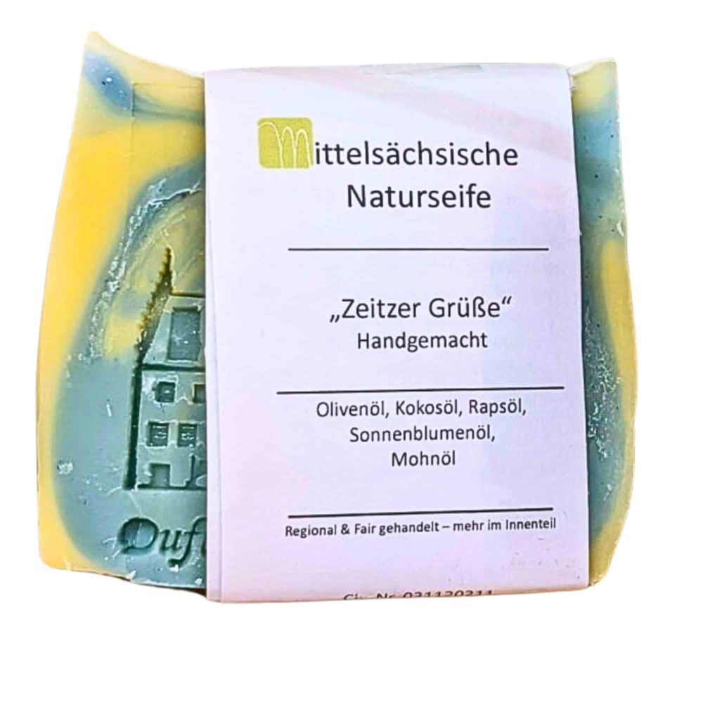 Zeitzer Seife - Bio Olivenölseife, Vegan, Naturprodukt, Handgefertigt