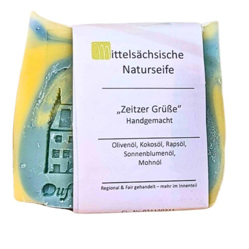 Zeitzer Seife - Bio Olivenölseife, Vegan, Naturprodukt, Handgefertigt