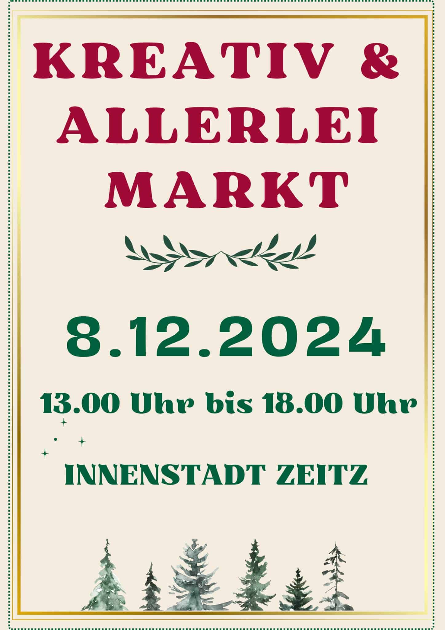 Weihnachtlicher Kreativ- & Allerleimarkt in Zeitz – Kunst, Secondhand und mehr