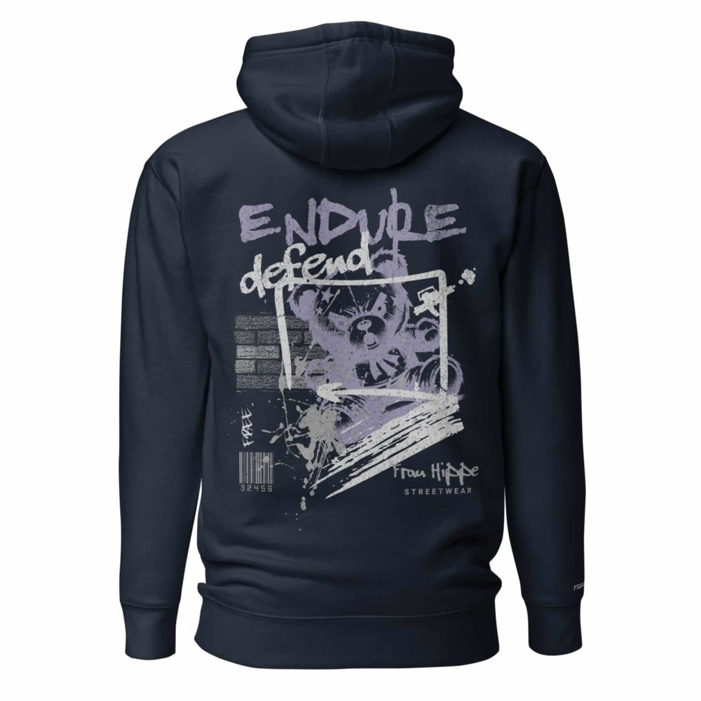 <span style="font-size: 85%;"><strong>Der Hoodie ist klein geschnitten. Für eine perfekte Passform empfehlen wir, eine Nummer größer als gewohnt zu bestellen.</strong></span> - Der Hoodie ist klein geschnitten. Für eine perfekte Passform empfehlen wir, eine Nummer größer als gewohnt zu bestellen. - Endure Defend Hoodie