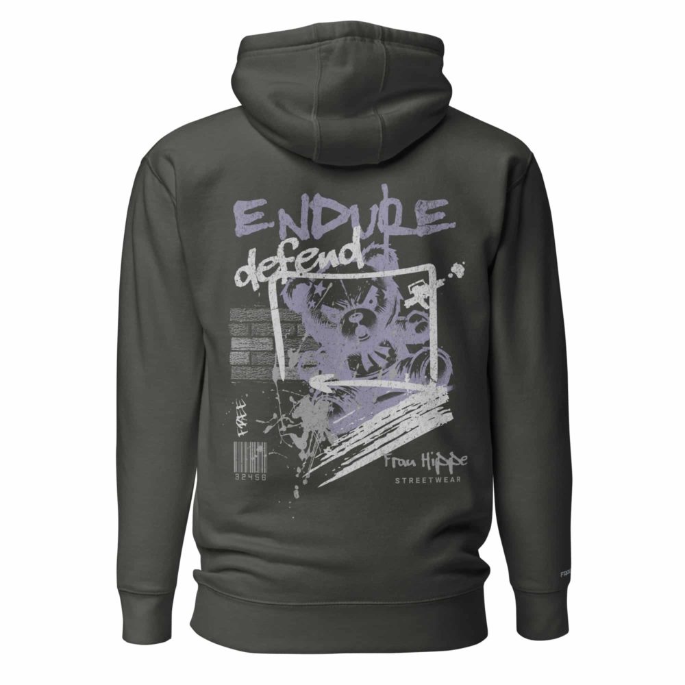 <span style="font-size: 85%;"><strong>Der Hoodie ist klein geschnitten. Für eine perfekte Passform empfehlen wir, eine Nummer größer als gewohnt zu bestellen.</strong></span> - Der Hoodie ist klein geschnitten. Für eine perfekte Passform empfehlen wir, eine Nummer größer als gewohnt zu bestellen. - Endure Defend Hoodie