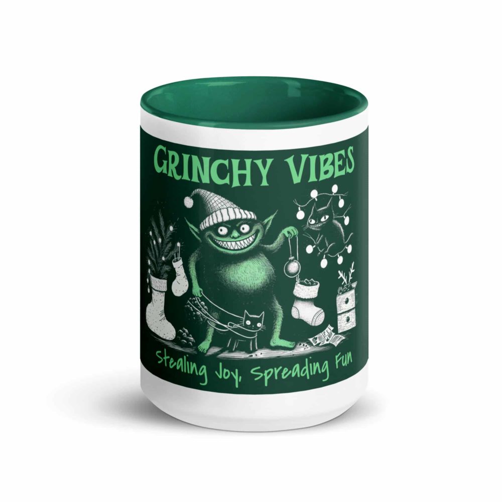 <strong>Dieses Design gibt es exklusiv nur hier im Onlineshop von Frau Hippe!</strong> - Dieses Design gibt es exklusiv nur hier im Onlineshop von Frau Hippe! - Grinchy Vibes Mug