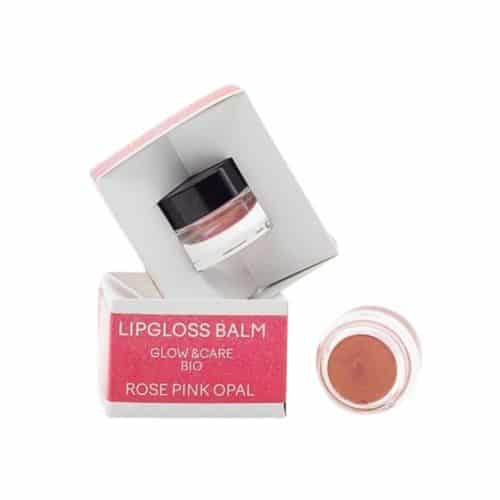 Bio Lipgloss Balm Glow & Care „Rose Pink Opal“ – Schimmernde Pflege für strahlende Lippen